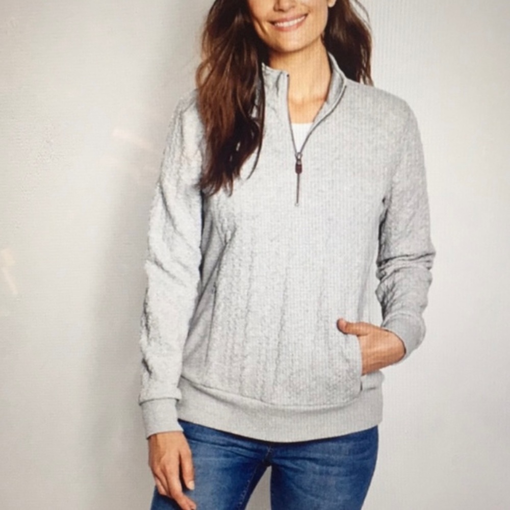 Orvis Knitted Grey Sweatshirt